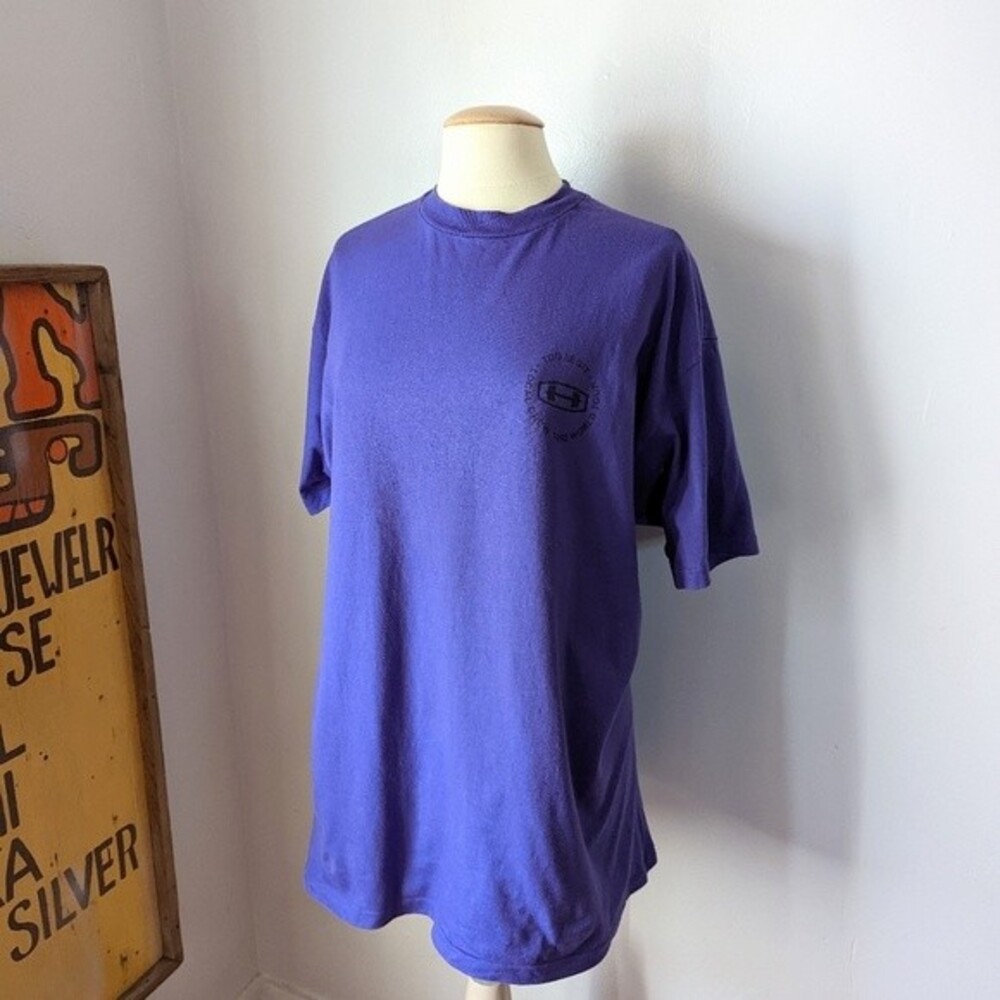 Vintage Purple MC Hammer Too Legit 1992 World Tour Local Crew T-shirt Size XL
